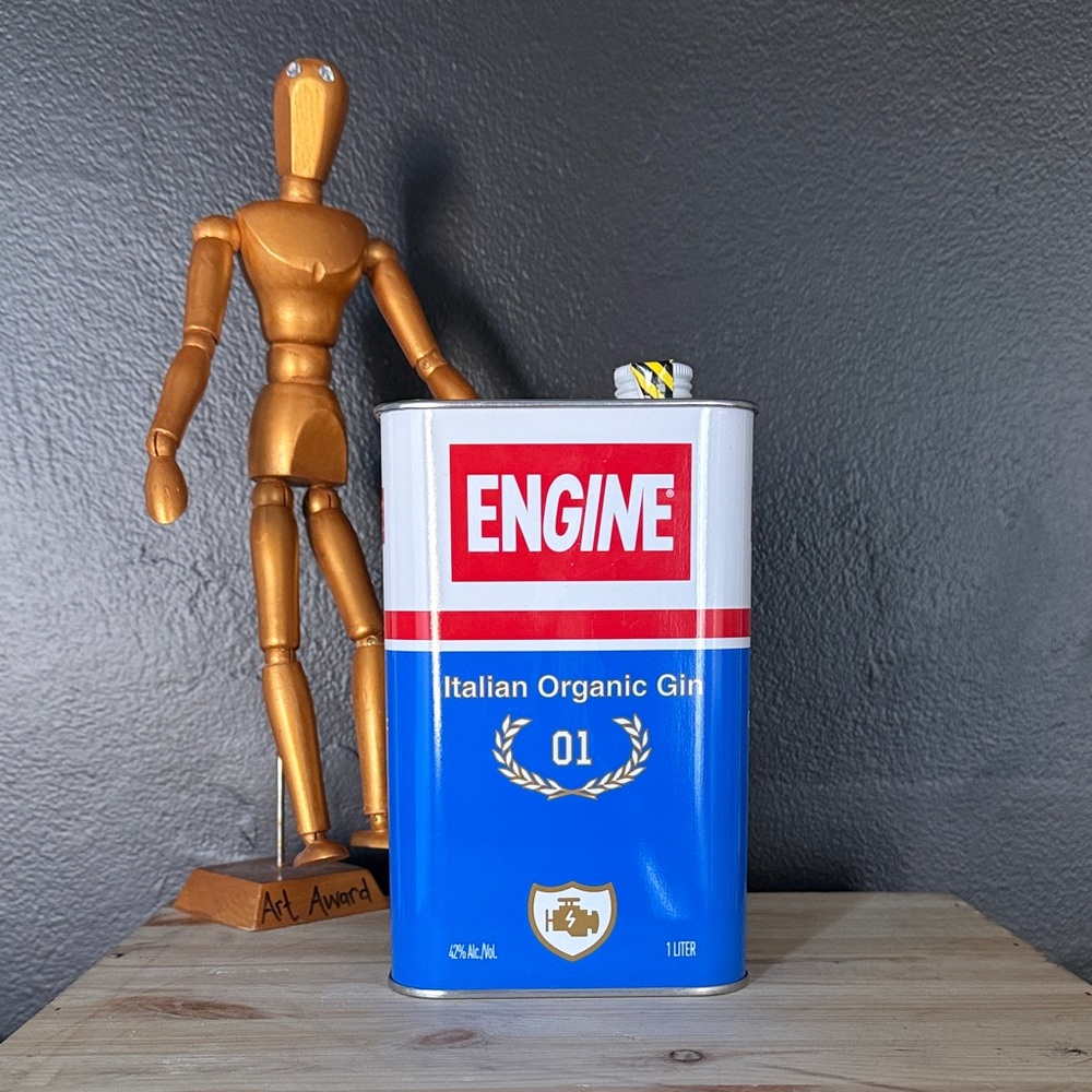 Engine Gin Italian Organic EMPTY TIN CAN